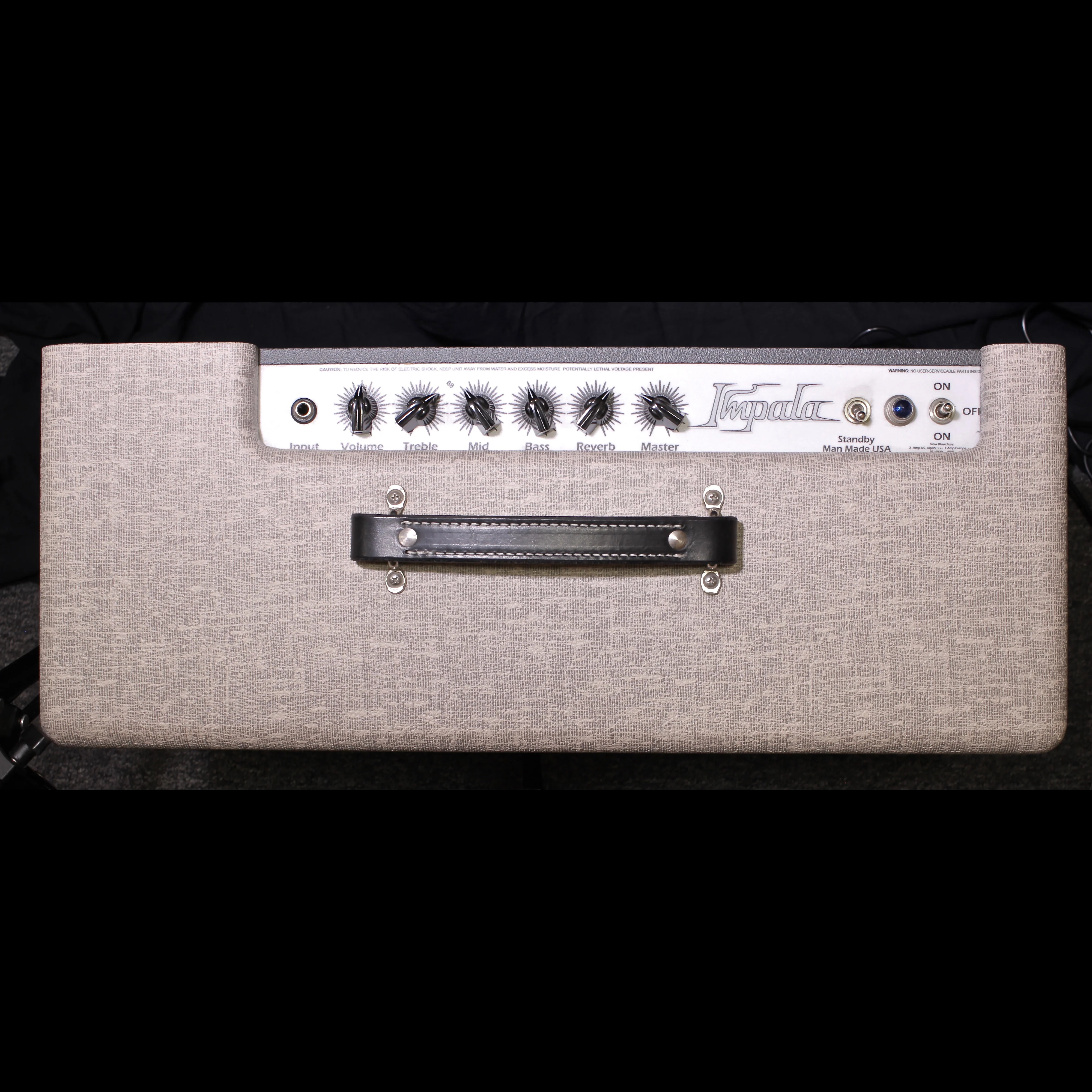 Carr Impala 1x12 Custom Color Fawn Slub/Grey Guitar Amplifier Combo - Image 5