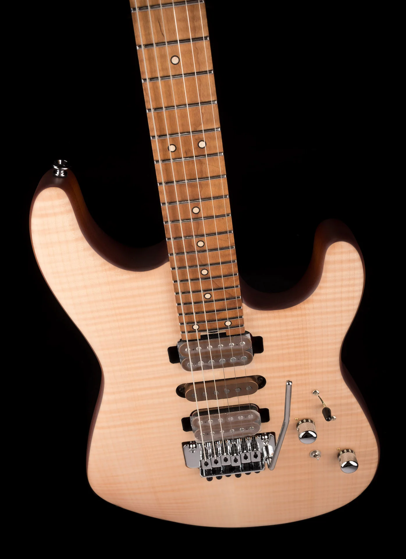 Charvel Guthrie Govan Signature HSH Flame Maple Caramelized Flame Natural With Case - Image 4