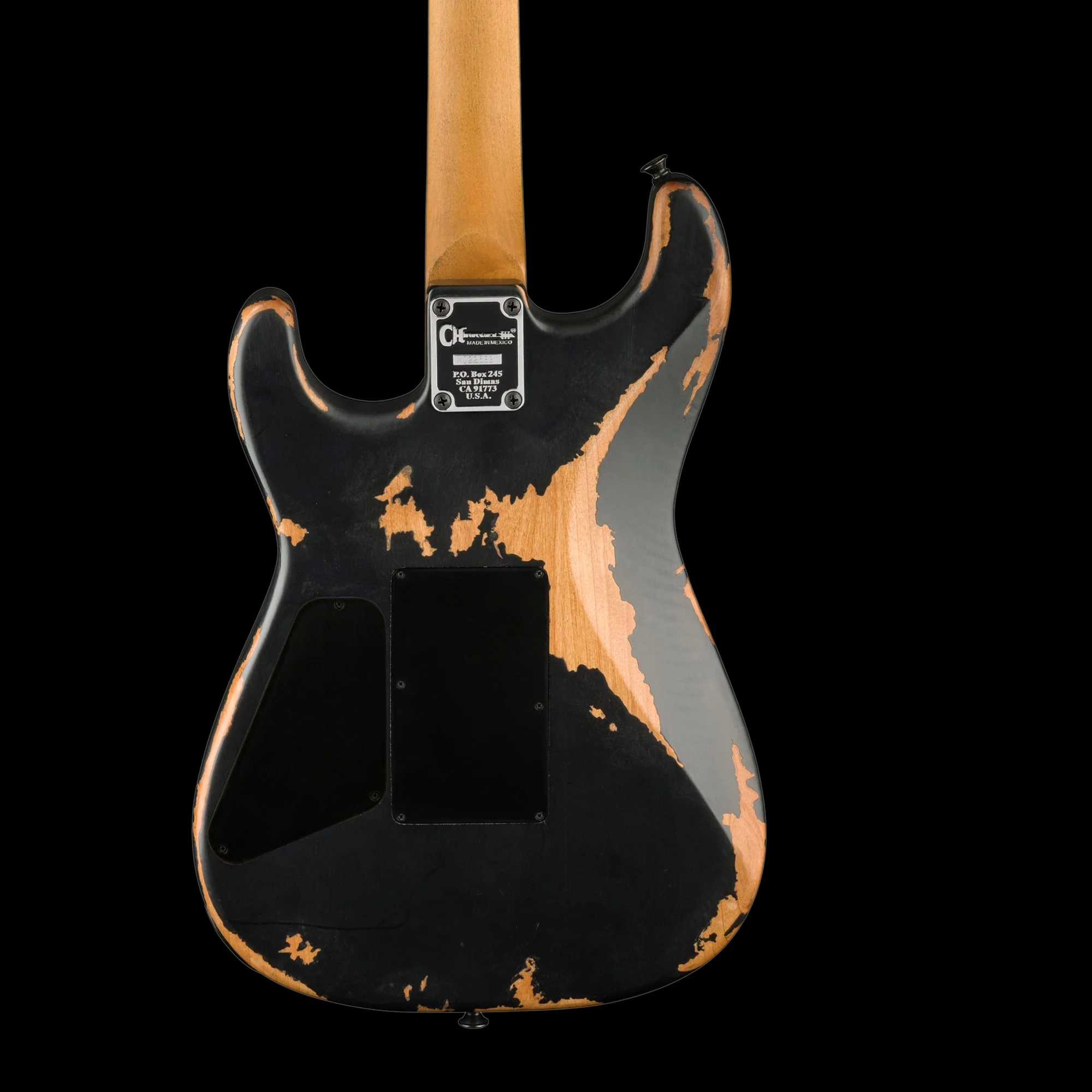 Charvel Pro-Mod Relic San Dimas Style 1 HH FR PF Pau Ferro Fingerboard Weathered Black - Image 4