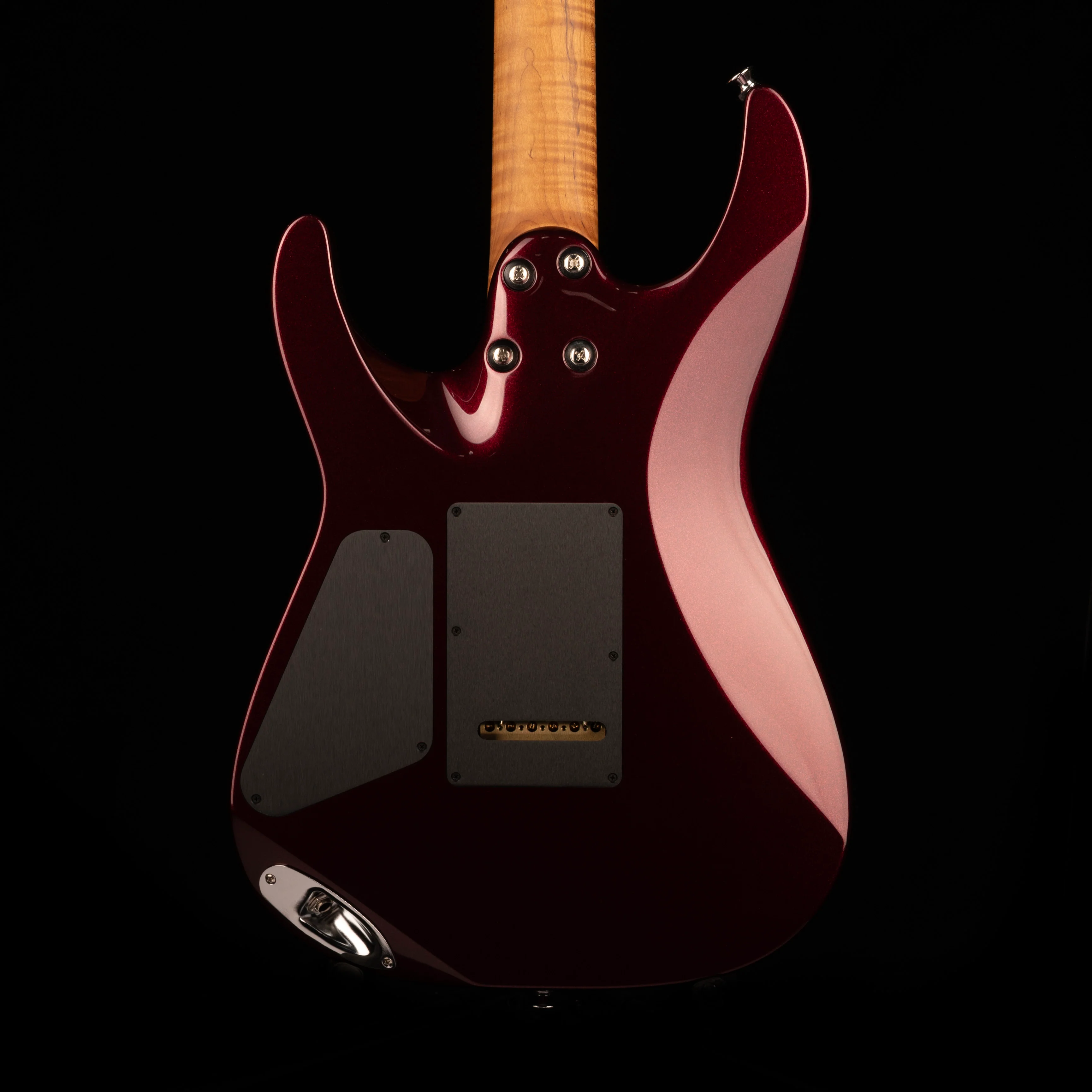 Charvel USA Select DK24 HH 2PT CM Caramelized Flame Oxblood Electric Guitar With Case - Demo Serial # UC230094 - Image 2