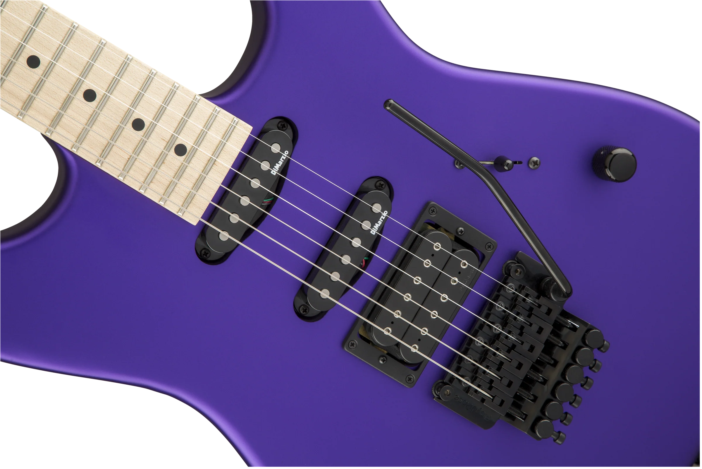 Charvel USA Select San Dimas Style 1 HSS FR Satin Plum Electric Guitar With Case - Image 5