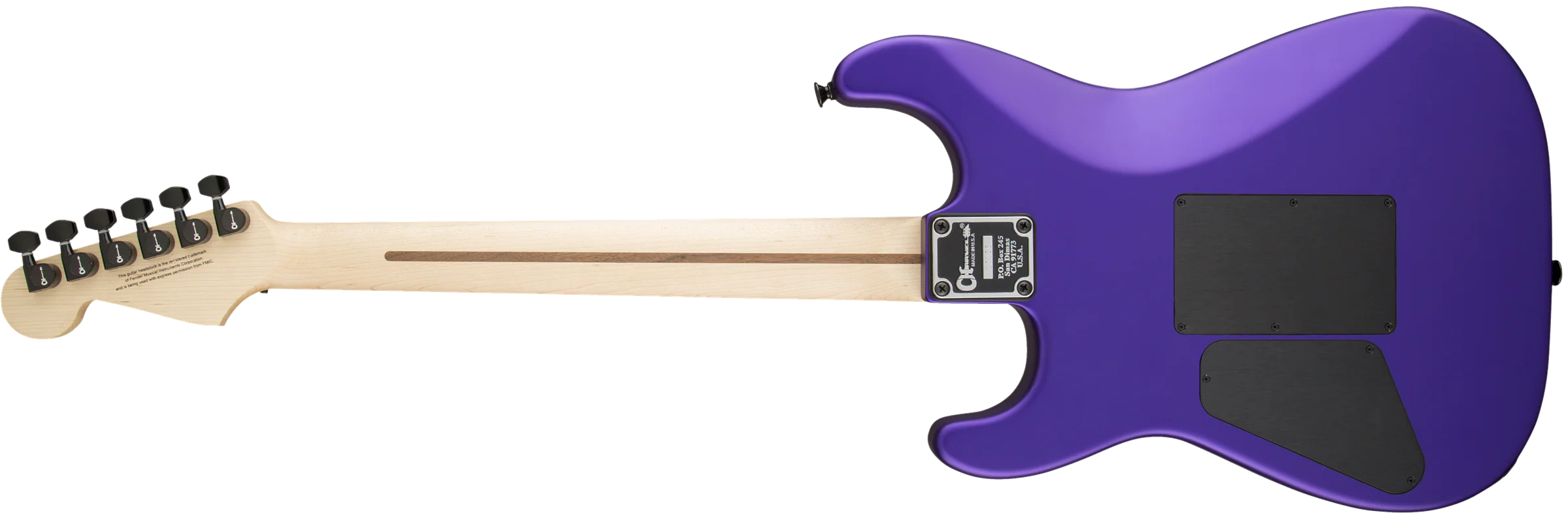Charvel USA Select San Dimas Style 1 HSS FR Satin Plum Electric Guitar With Case - Image 8