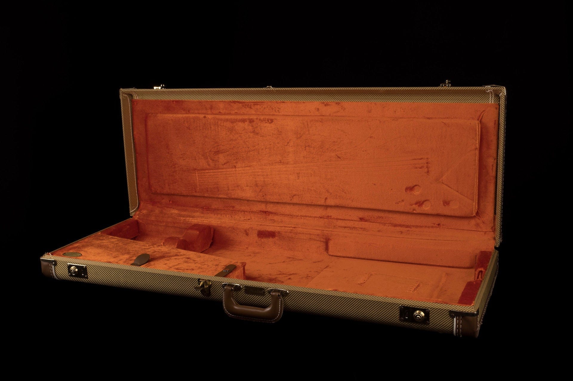 Used Fender G&G Tweed Stratocaster Telecaster Case Orange Interior - 3 - Image 4