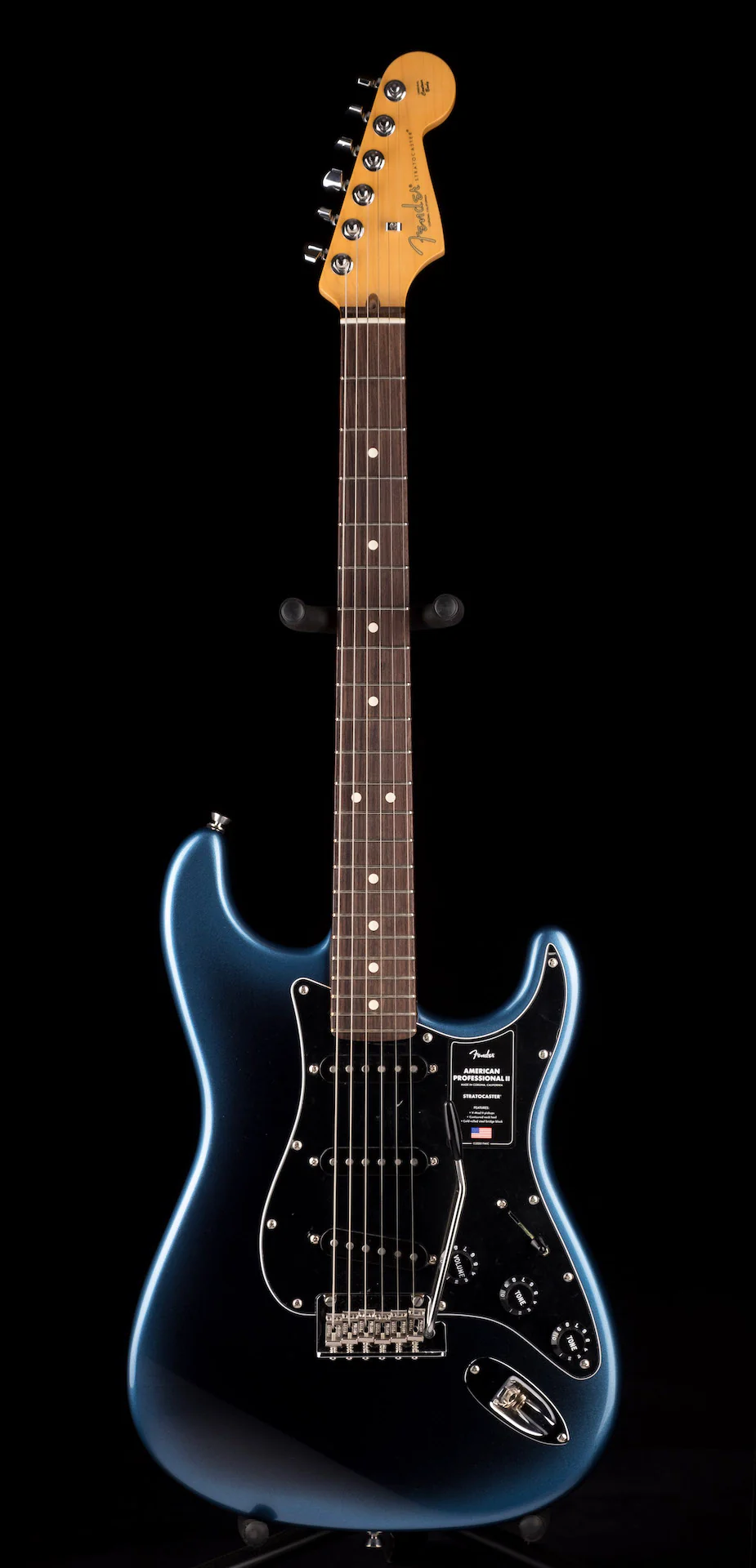 Fender American Professional II Stratocaster Rosewood Fingerboard Dark Night Electric Guitar With Case ***B-STOCK*** - Image 2
