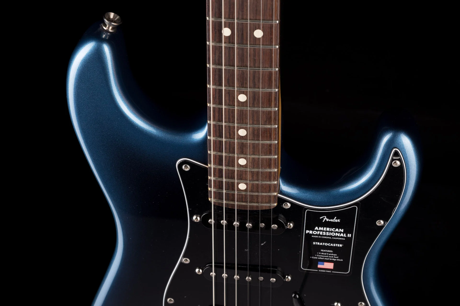 Fender American Professional II Stratocaster Rosewood Fingerboard Dark Night Electric Guitar With Case ***B-STOCK*** - Image 3