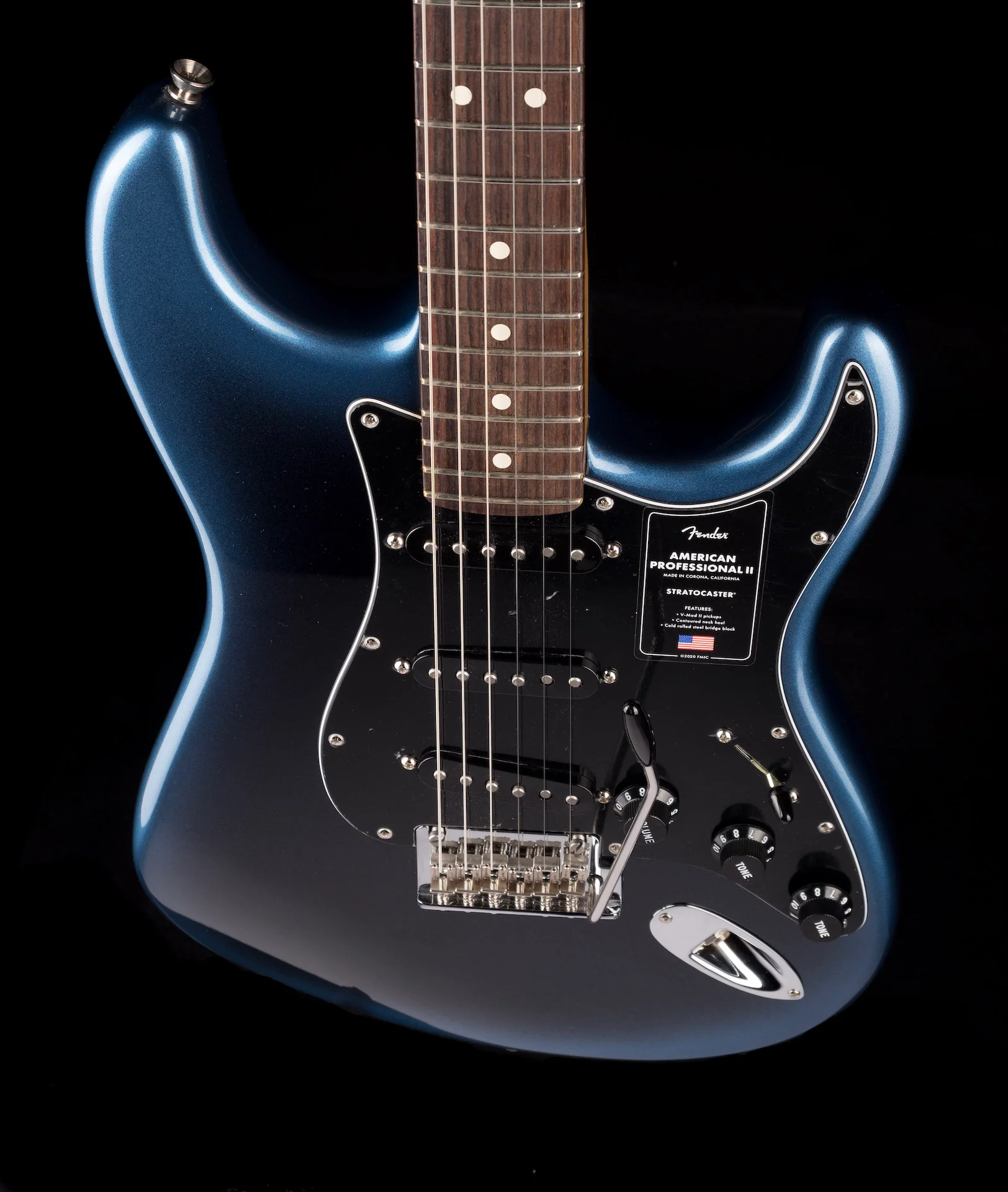 Fender American Professional II Stratocaster Rosewood Fingerboard Dark Night Electric Guitar With Case ***B-STOCK*** - Image 4