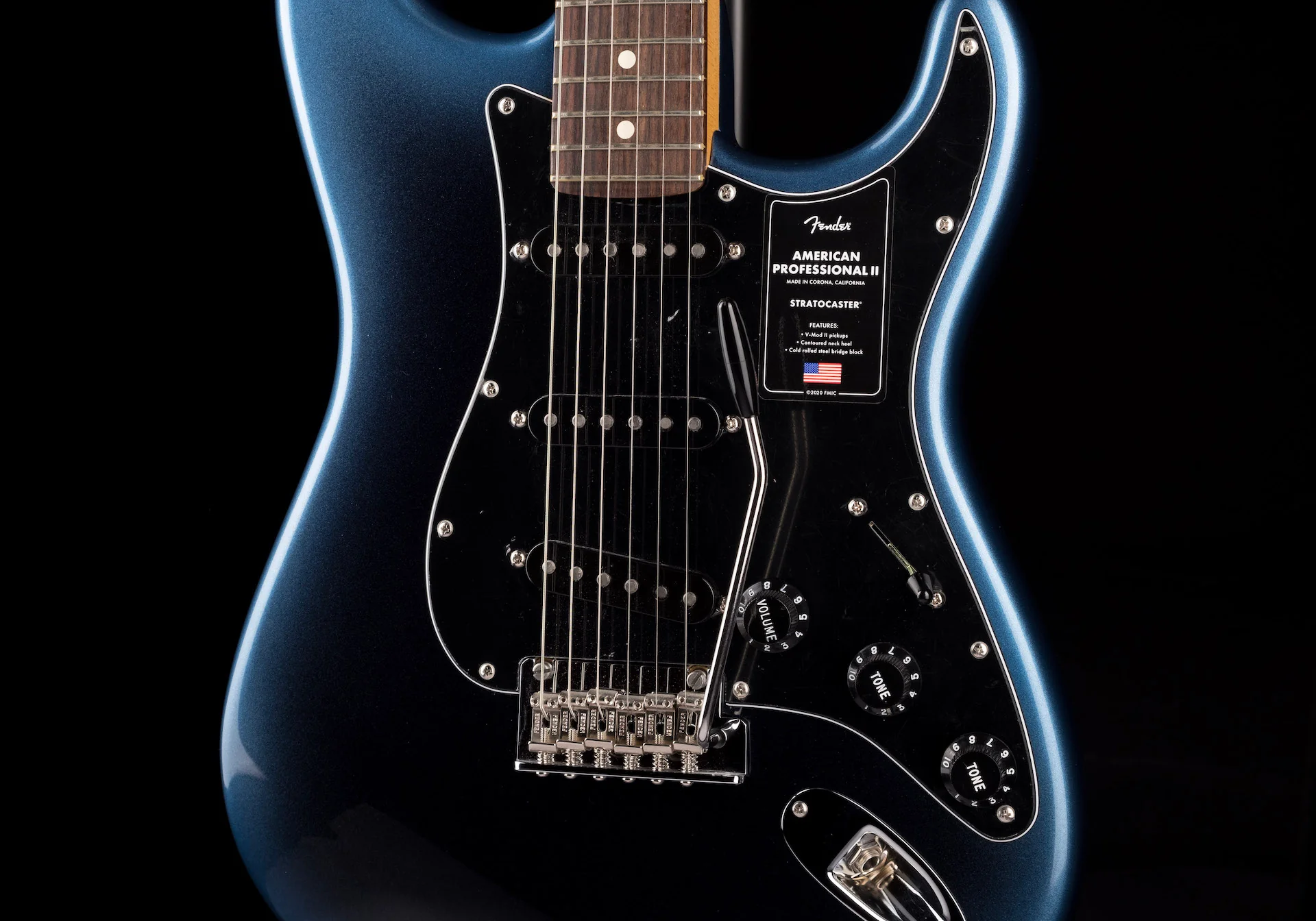 Fender American Professional II Stratocaster Rosewood Fingerboard Dark Night Electric Guitar With Case ***B-STOCK*** - Image 6