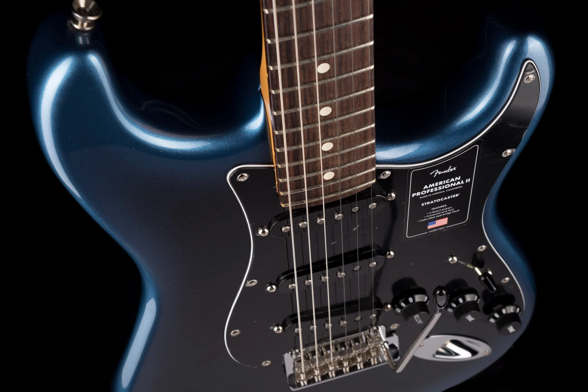 Fender American Professional II Stratocaster Rosewood Fingerboard Dark Night Electric Guitar With Case ***B-STOCK*** - Image 9