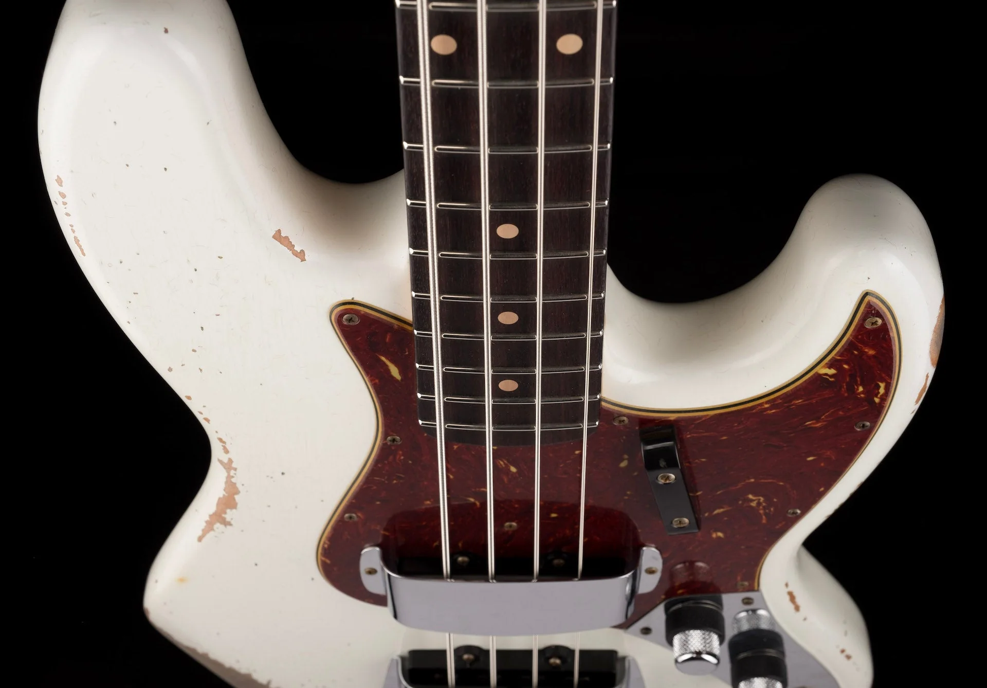 Fender Custom Shop 1960 Jazz Bass Heavy Relic Aged Olympic White With Case - Image 10