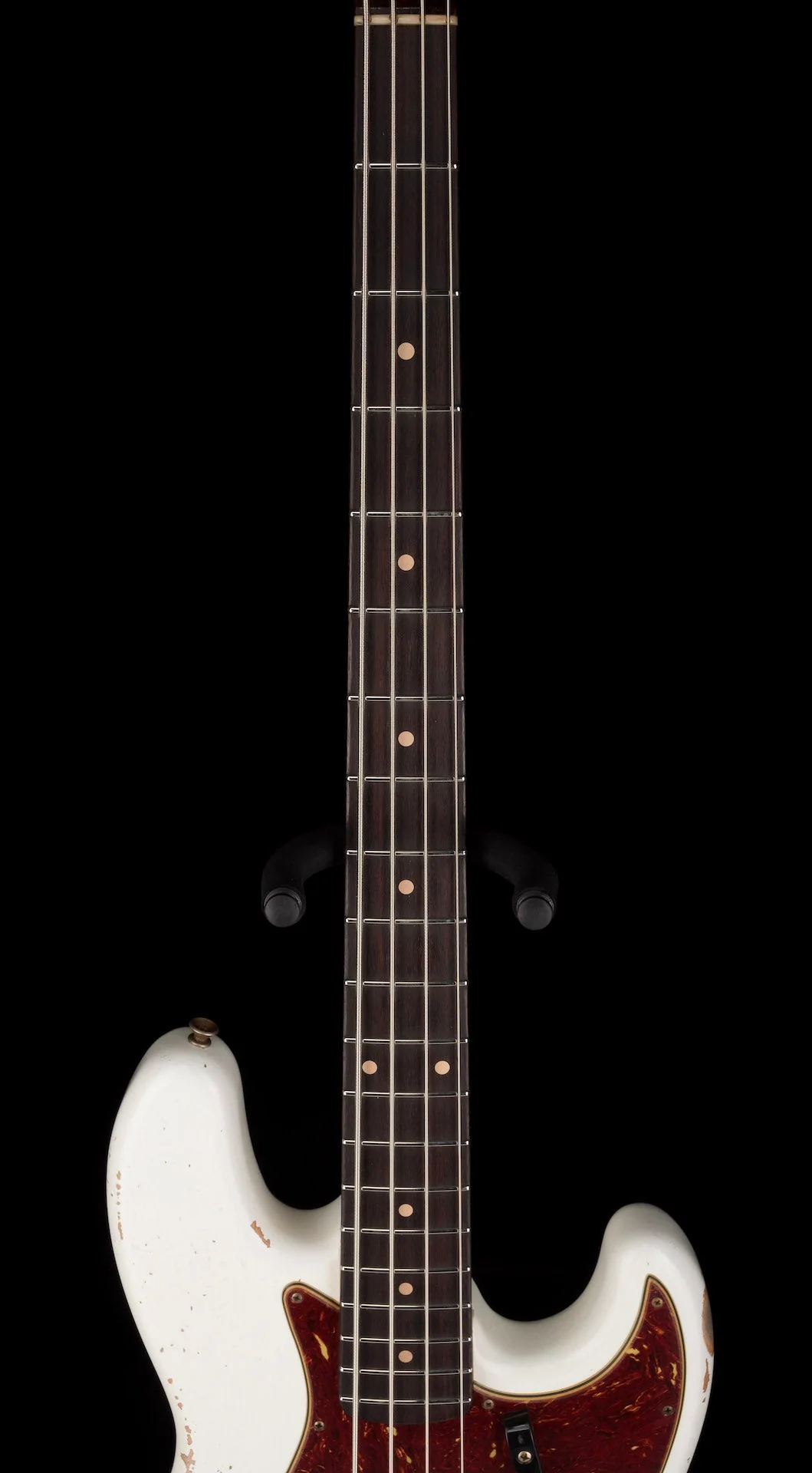 Fender Custom Shop 1960 Jazz Bass Heavy Relic Aged Olympic White With Case - Image 14