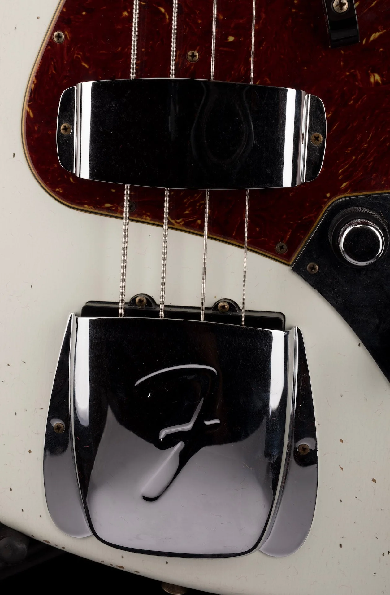 Fender Custom Shop 1960 Jazz Bass Heavy Relic Aged Olympic White With Case - Image 7