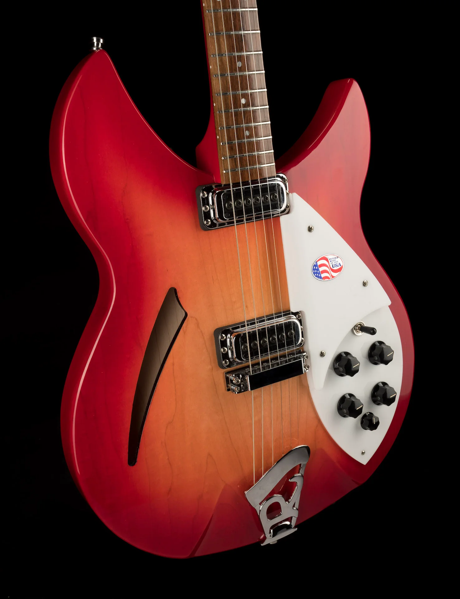 Rickenbacker 330 Six String Fireglo Semi Hollow Guitar With OHSC - Image 10