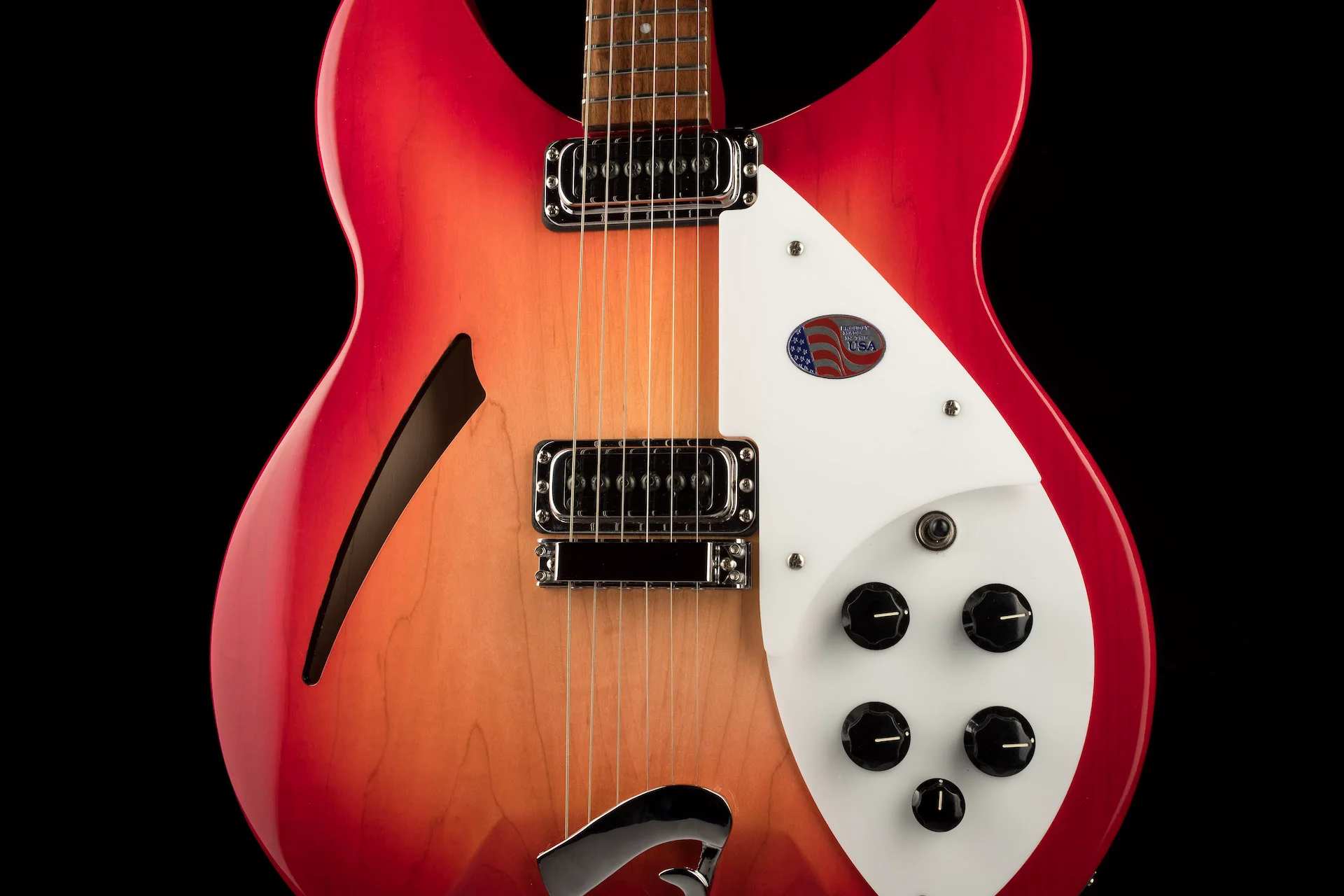 Rickenbacker 330 Six String Fireglo Semi Hollow Guitar With OHSC - Image 6