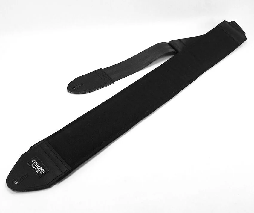 Couch 3-in. All Black Waxed Canvas Bass Strap - WB003B