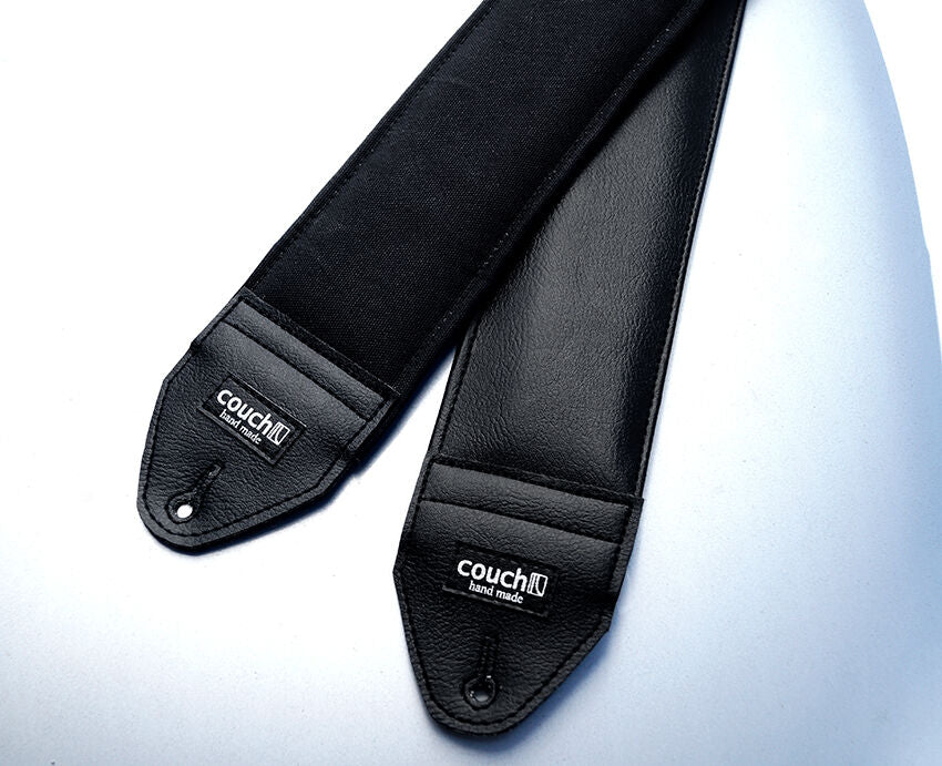 Couch 3-in. All Black Waxed Canvas Bass Strap - WB003B - Image 2