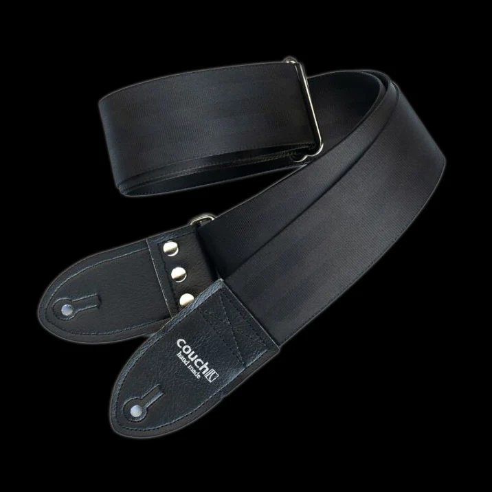Couch Black Seatbelt Guitar Strap - SB001