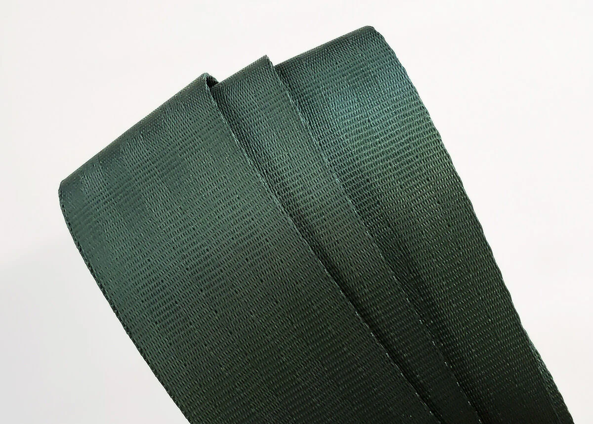 Couch Forest Green Seatbelt Guitar Strap - SB031 - Image 3