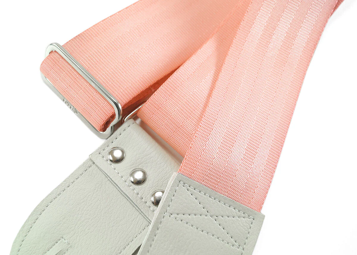 Couch Soft Pink Seatbelt Guitar Strap - SB028 - Image 2
