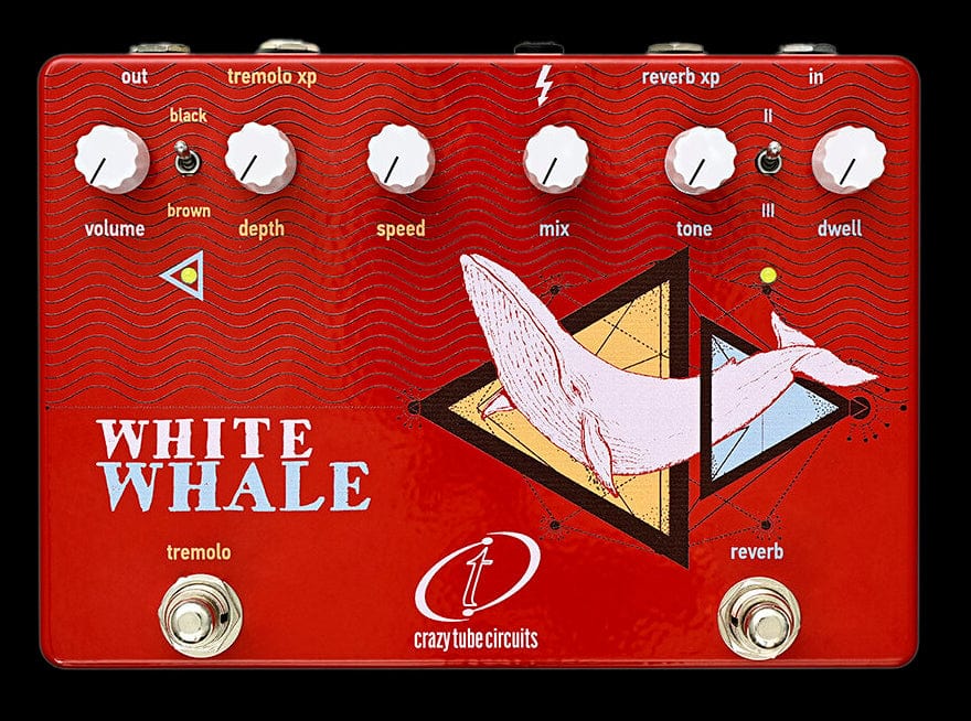 Crazy Tube Circuits White Whale Tremolo Guitar Effect Pedal - Image 2