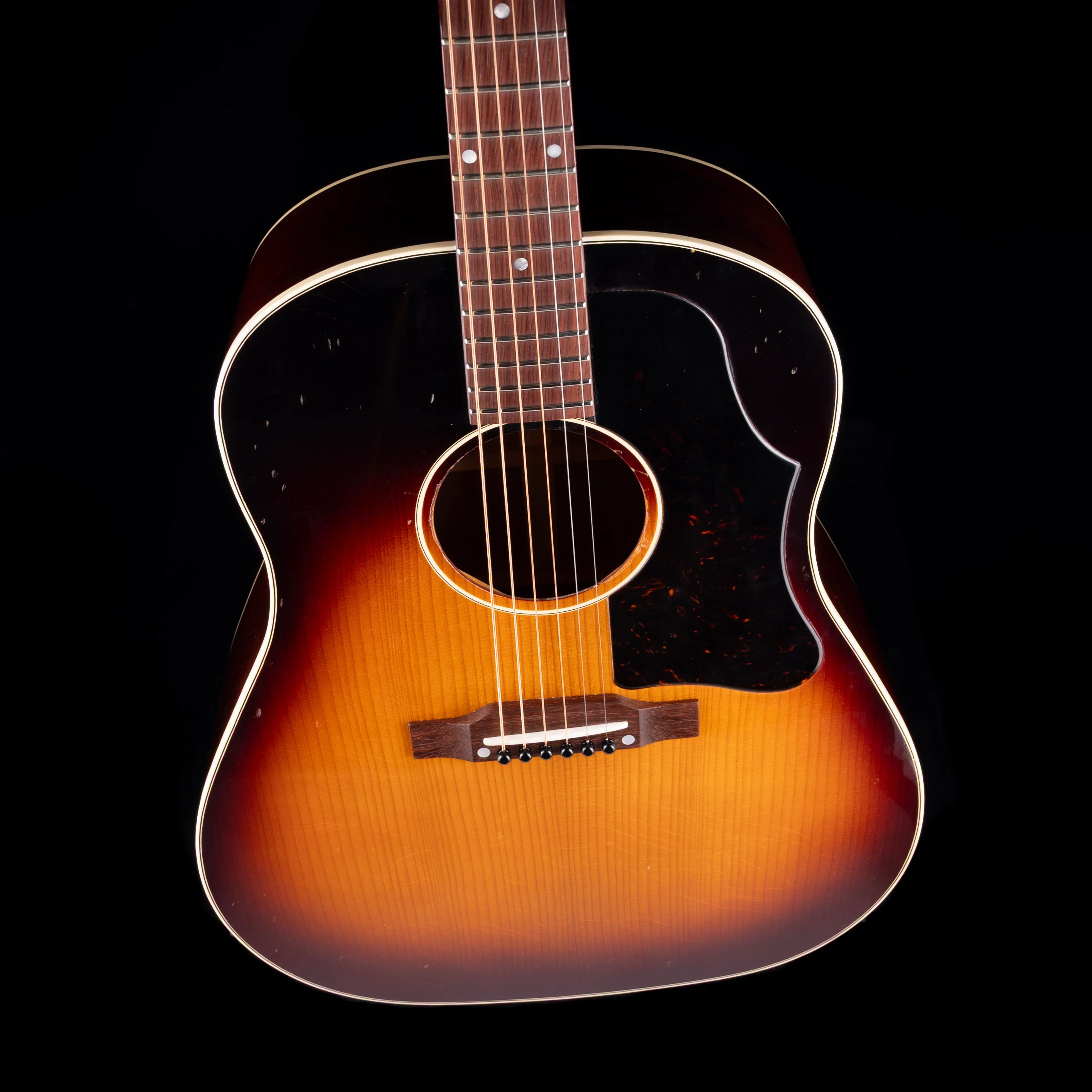 Creek Guitars Time Machine Series CJFG 1957 Aged Vintage Sunburst Acoustic with Case - Image 3