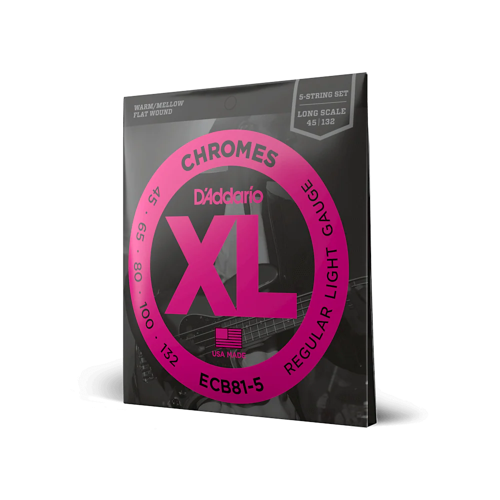 D'Addario ECB81-5 Set Bass Chromes 45-132 5-string Strings - Image 3