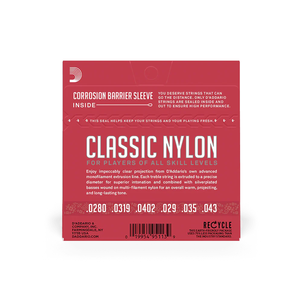 D'Addario EJ27N Set Student Clear/ Silver Normal Tension Strings - Image 4