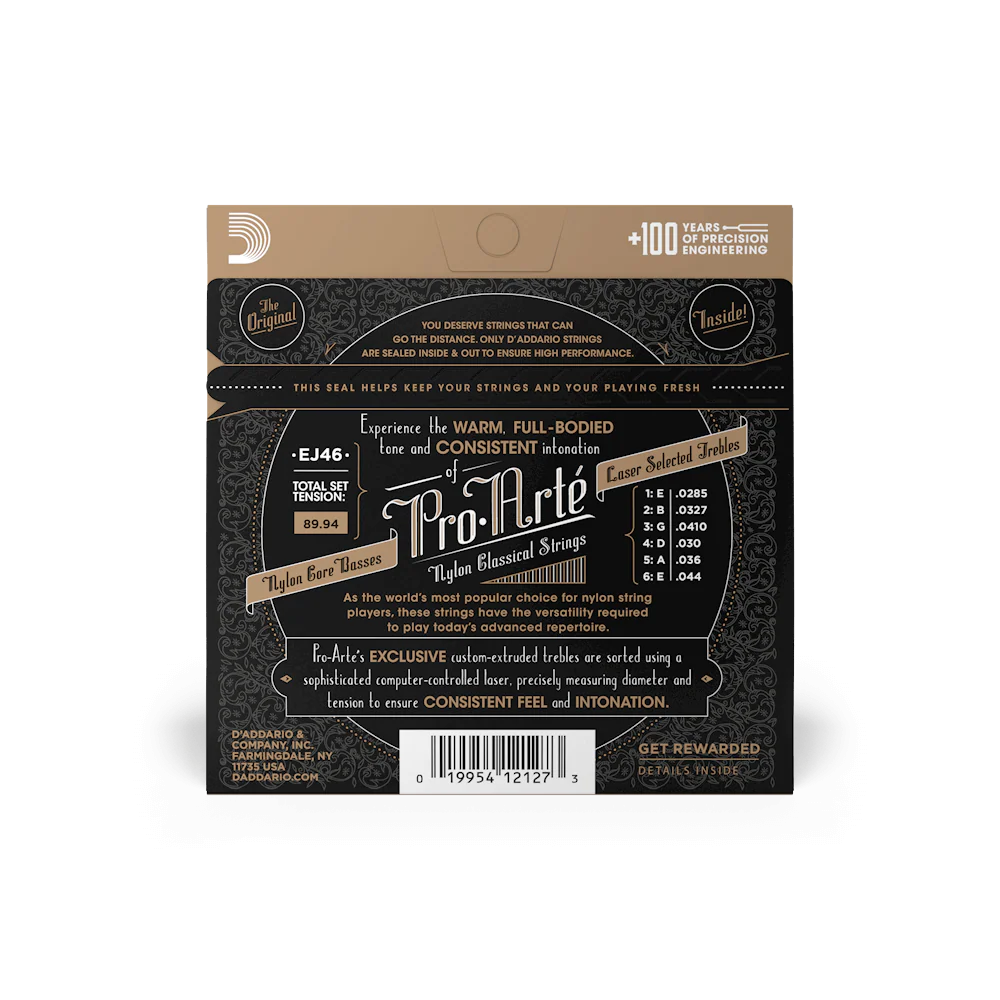 D'Addario EJ46 D'Addario EJ46 Set Pro Arte Clear/ Silver Hard Tension Strings - Image 3
