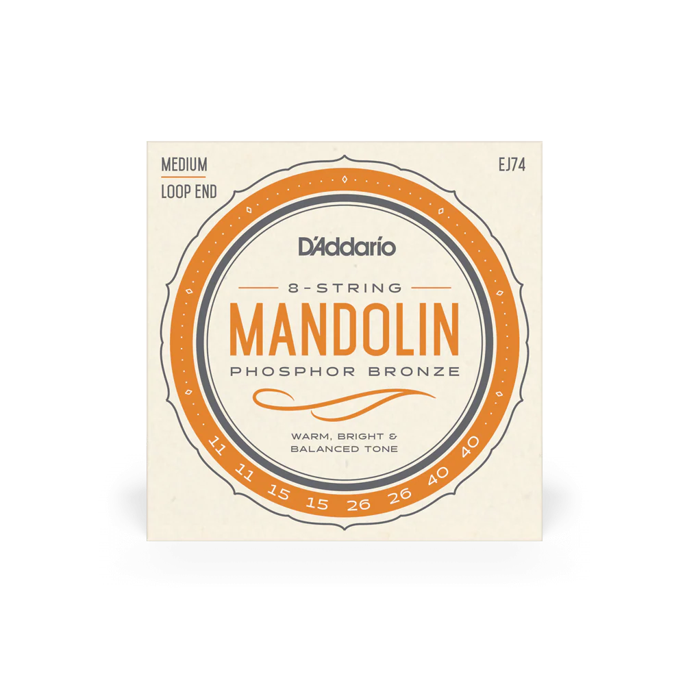 D'Addario EJ74 Set Mandolin Phosphor Bronze Medium Strings