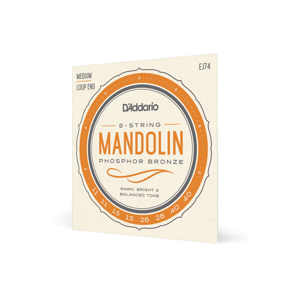 D'Addario EJ74 Set Mandolin Phosphor Bronze Medium Strings - Image 2