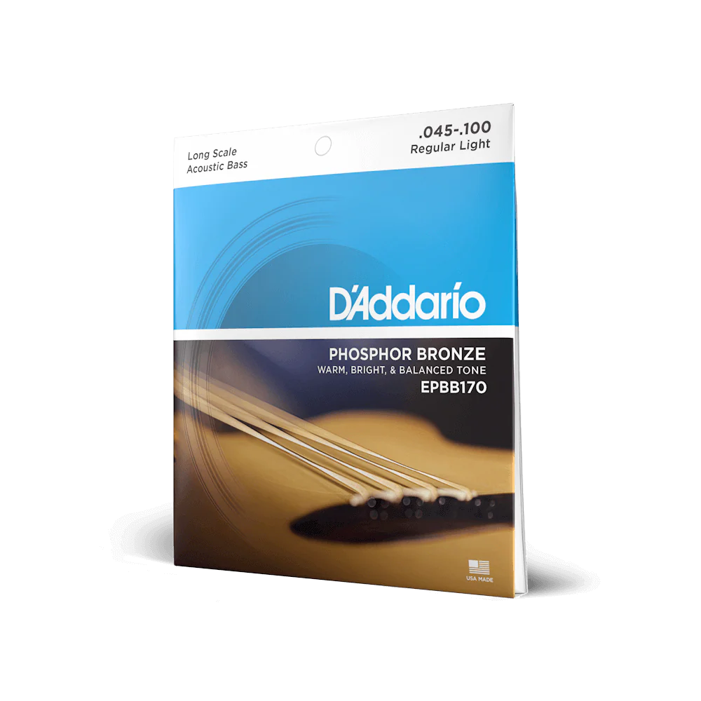 D'Addario EPBB170 Set Acoustic Bass Phosphor Bronze 45-100 Strings - Image 2