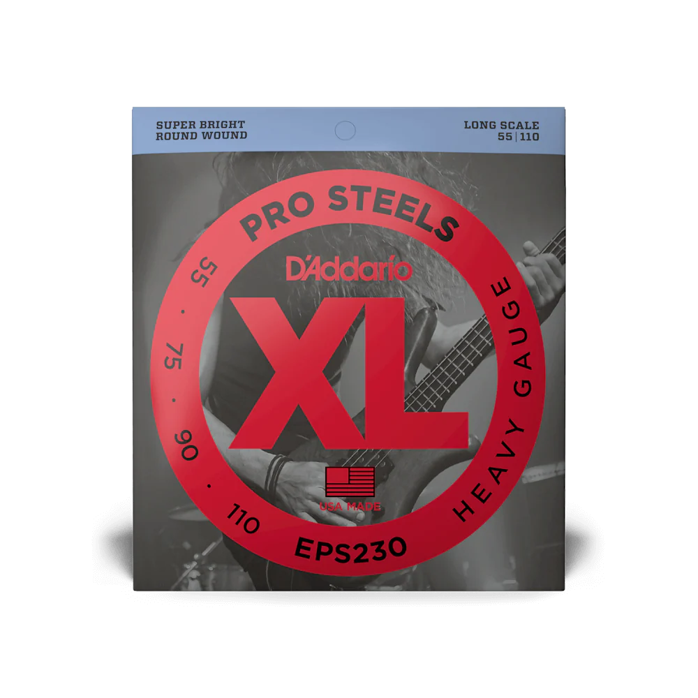 D'Addario EPS230 Set Bass Pro Steels 55-110 Long Scale Strings