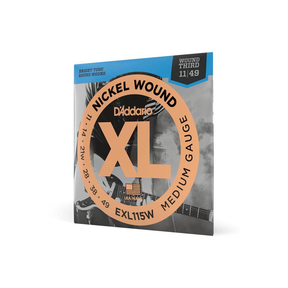 D'Addario EXL115W Set Guitar XL Blues/ Jazz Wound 3rd Strings - Image 2