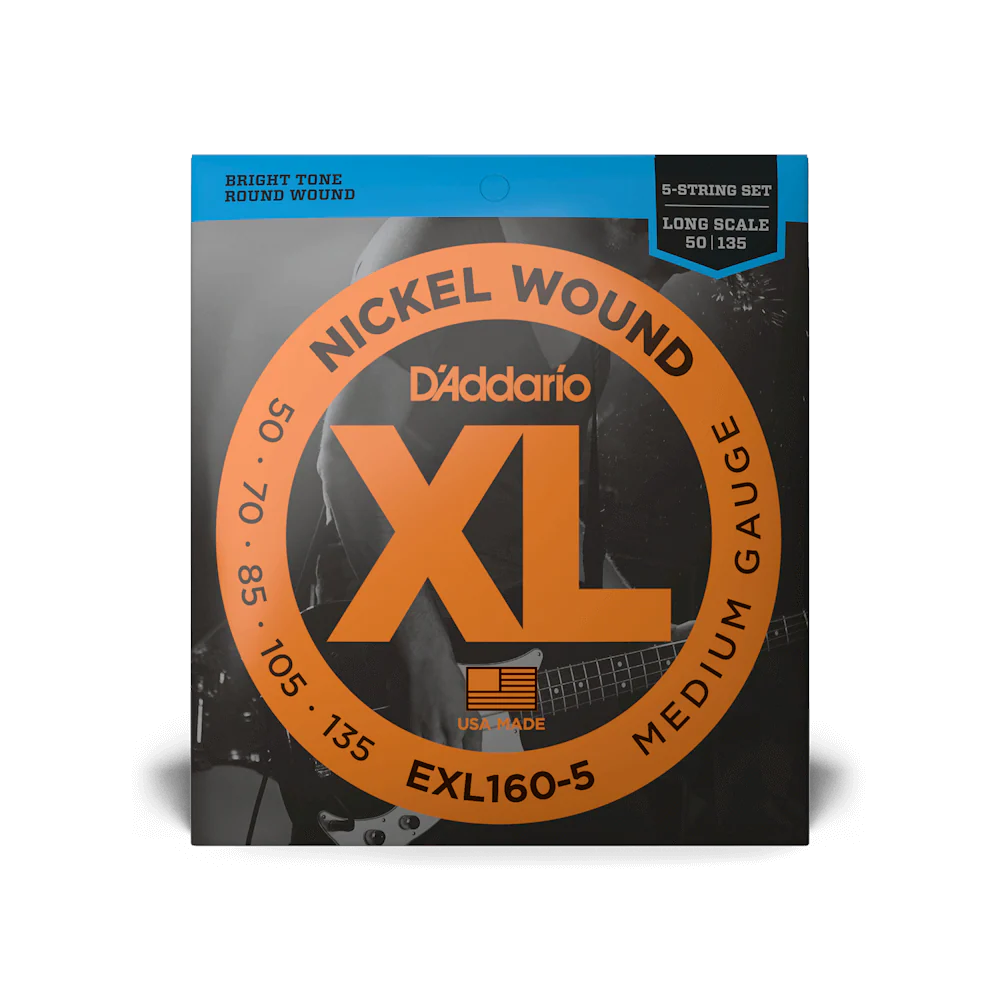D'Addario EXL160-5 Set Bass XL 50-135 Long Scale 5-string Strings