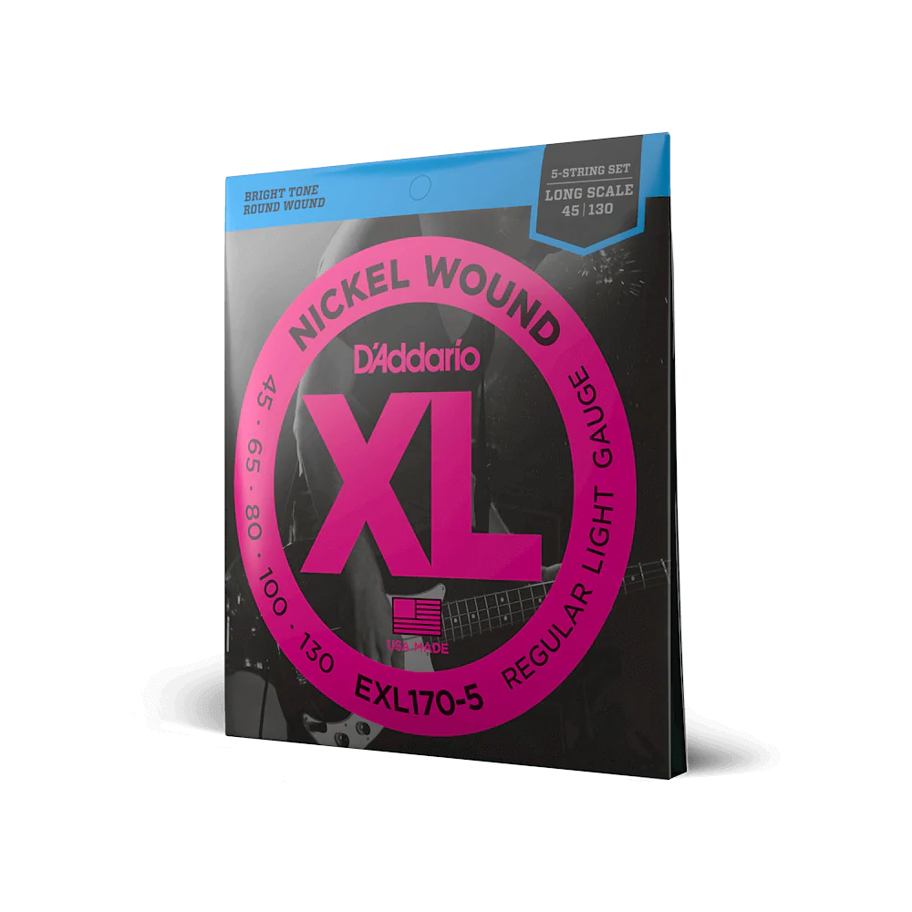 D'Addario EXL170-5 Set Bass XL 45-130 Long Scale 5-string Strings - Image 3