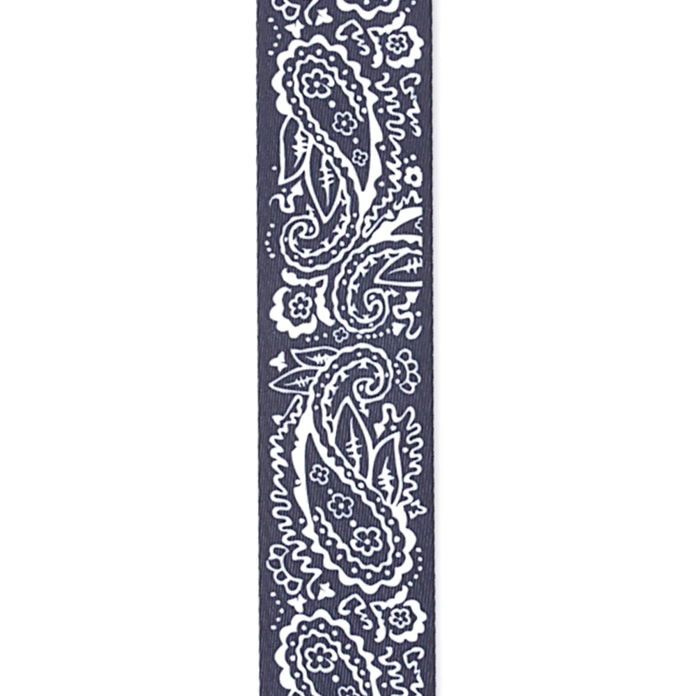 D'Addario P20W1419 2" Paisley Blue Guitar Strap - Image 2