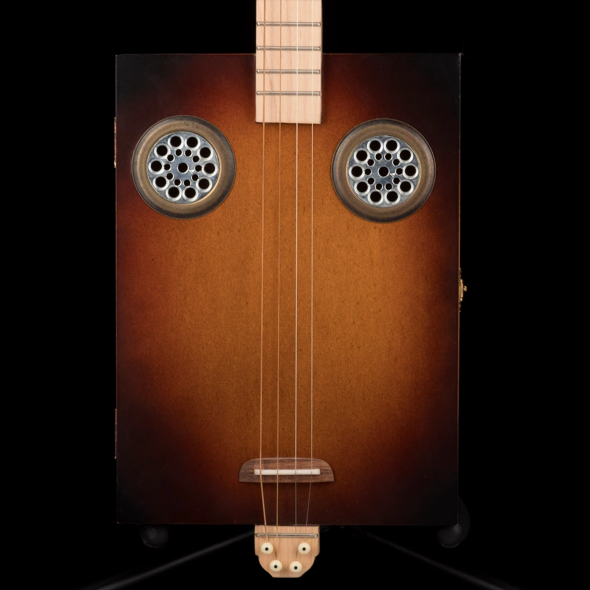 Daddy Mojo 4-String Sunburst Hand Cigar Box Guitar