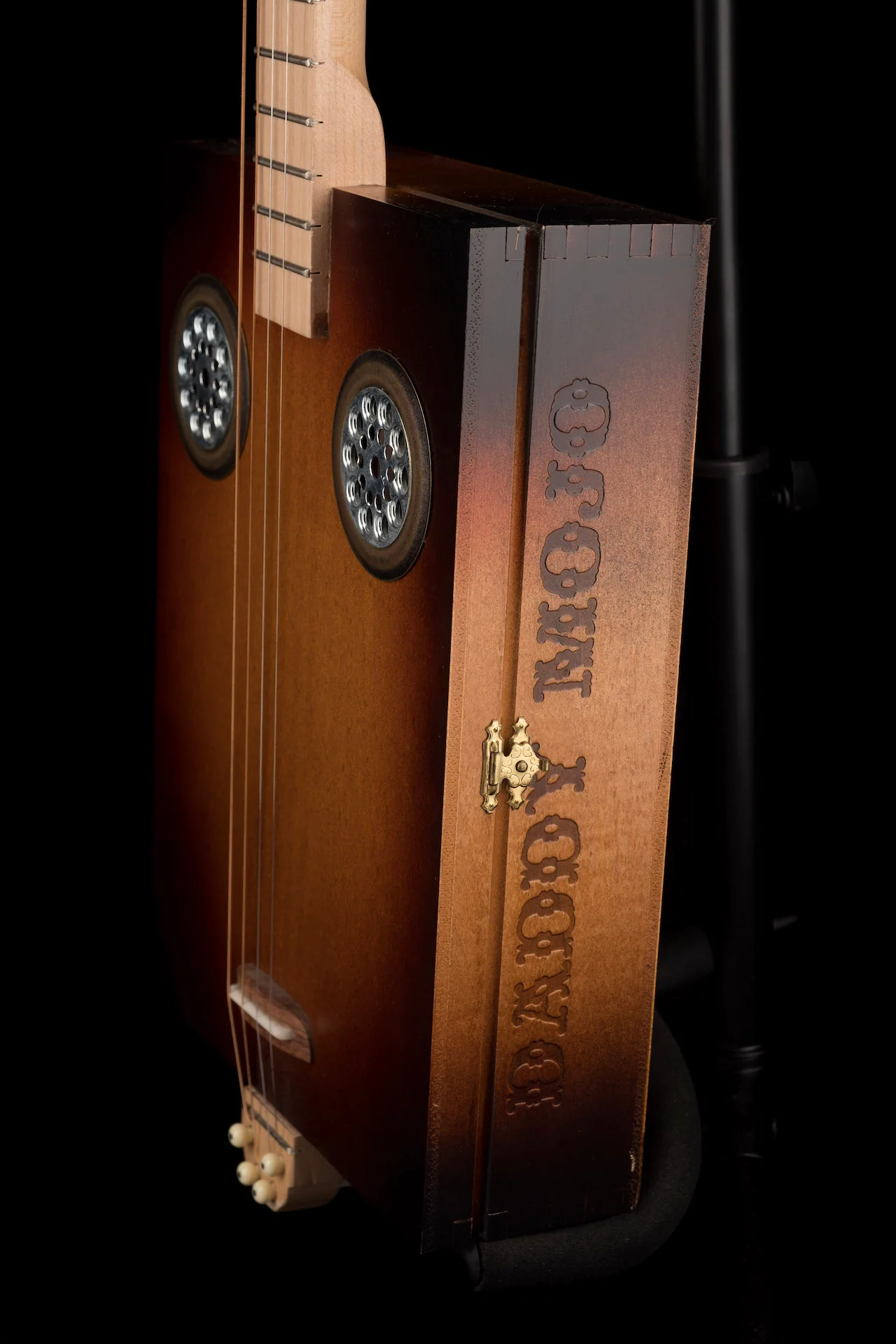 Daddy Mojo 4-String Sunburst Hand Cigar Box Guitar - Image 6
