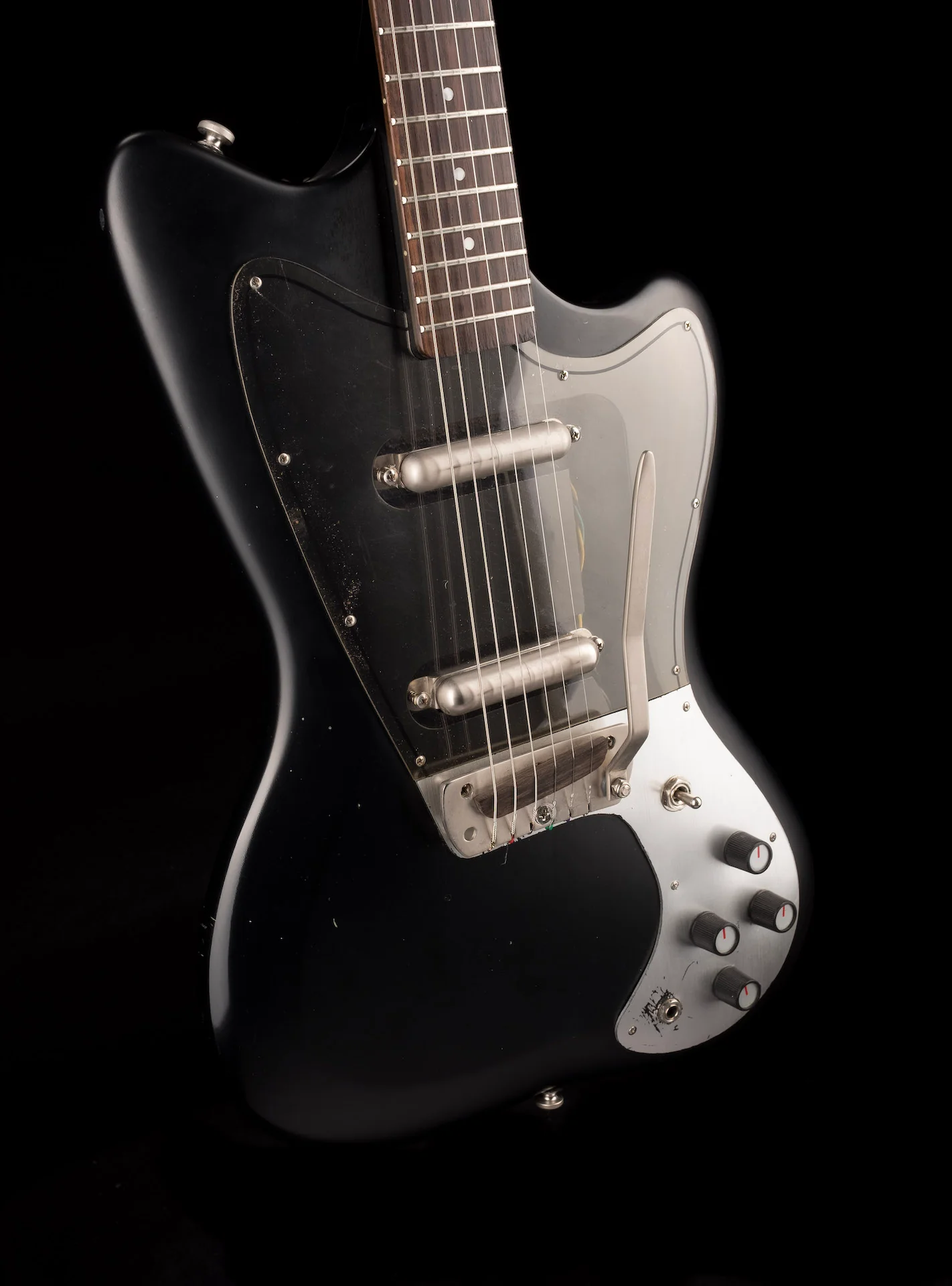 Danelectro Dead on 67 Black Electric Guitar With Gig Bag - Image 10