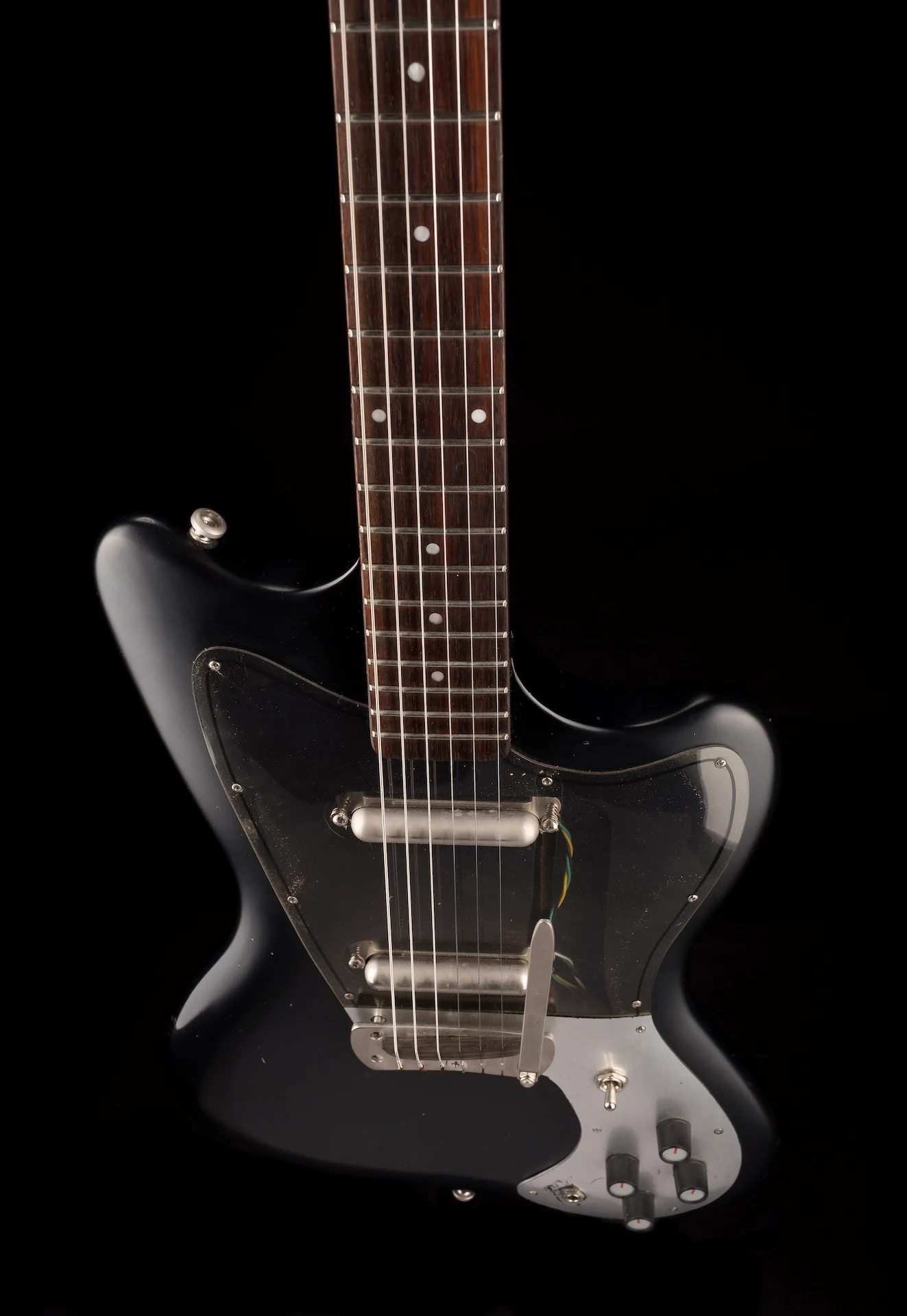 Danelectro Dead on 67 Black Electric Guitar With Gig Bag - Image 4