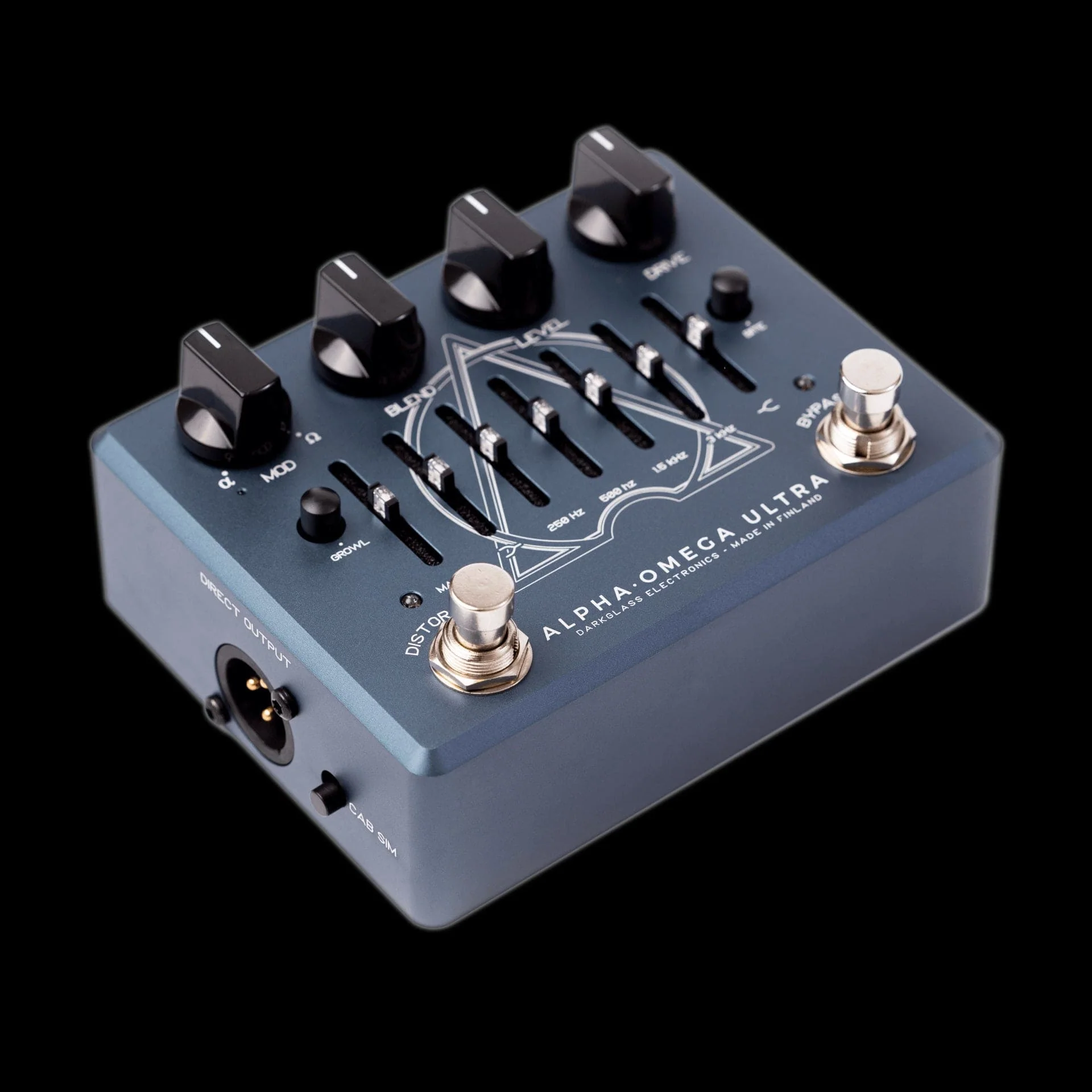 Darkglass Electronics AOUV2 Alpha Omega Ultra Effect Pedal with Aux-In Bass EQ DI Distortion Pedal - Image 2
