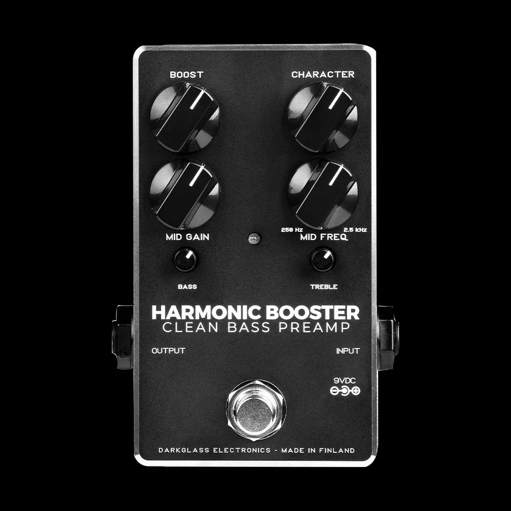 Darkglass Electronics Harmonic Booster: Clean Bass Preamp Effect Pedal