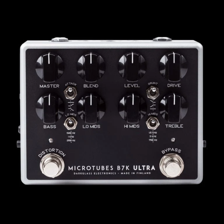 Darkglass Electronics Microtubes B7K Ultra V2 Bass Preamp Overdrive Effect Pedal with Aux-In