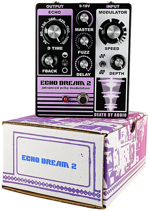 Death By Audio Echo Dream 2 Delay Fuzz Modulation Guitar Pedal - Image 3