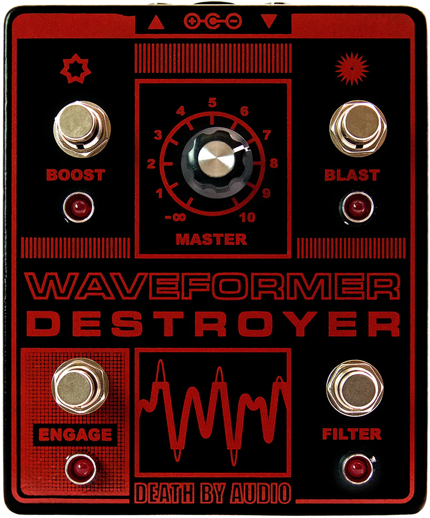 Death By Audio Waveform Destroyer Fuzz Overdrive Distortion Guitar Pedal