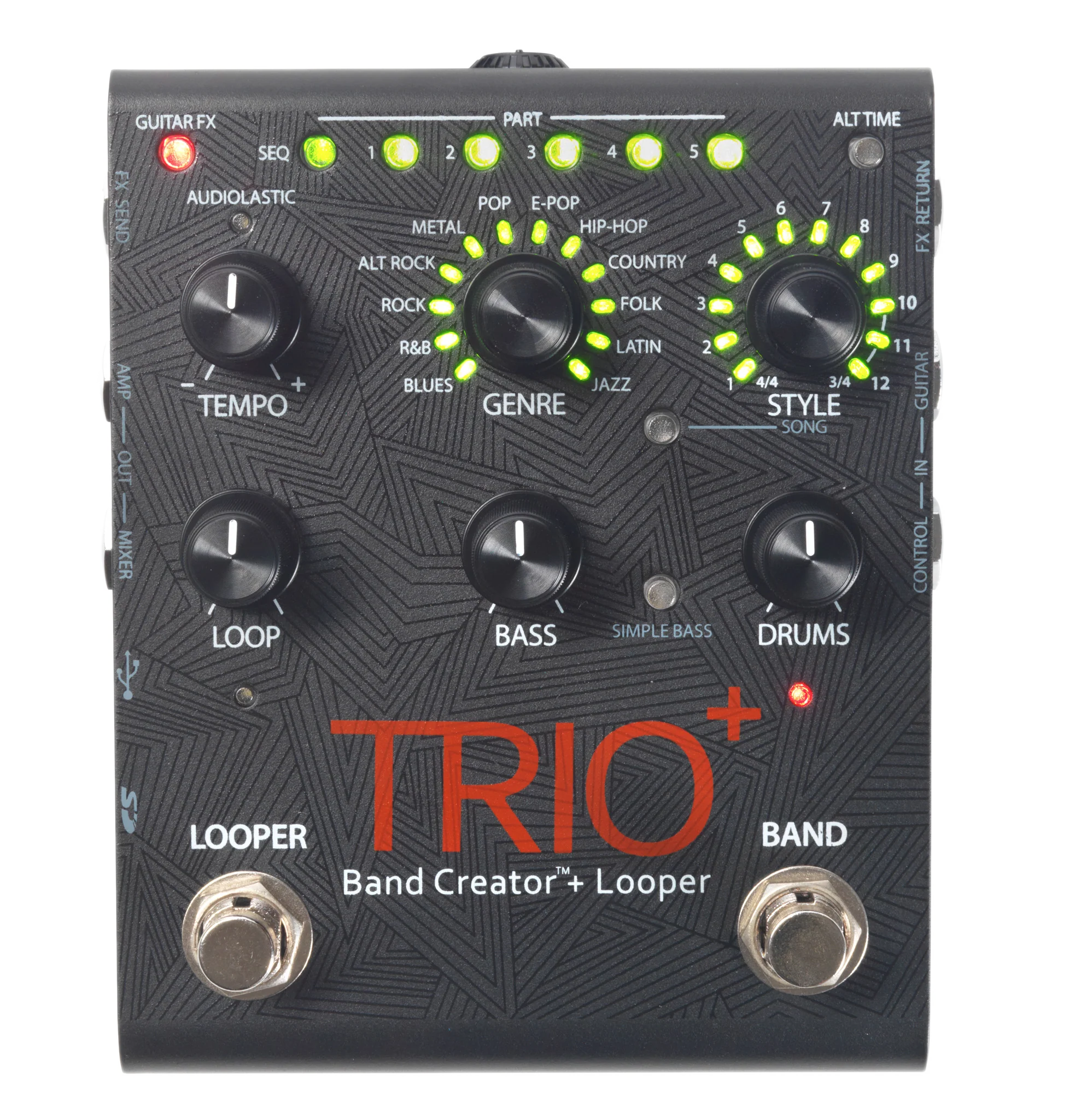 DigiTech Trio Plus Band Creator Guitar Effects Pedal