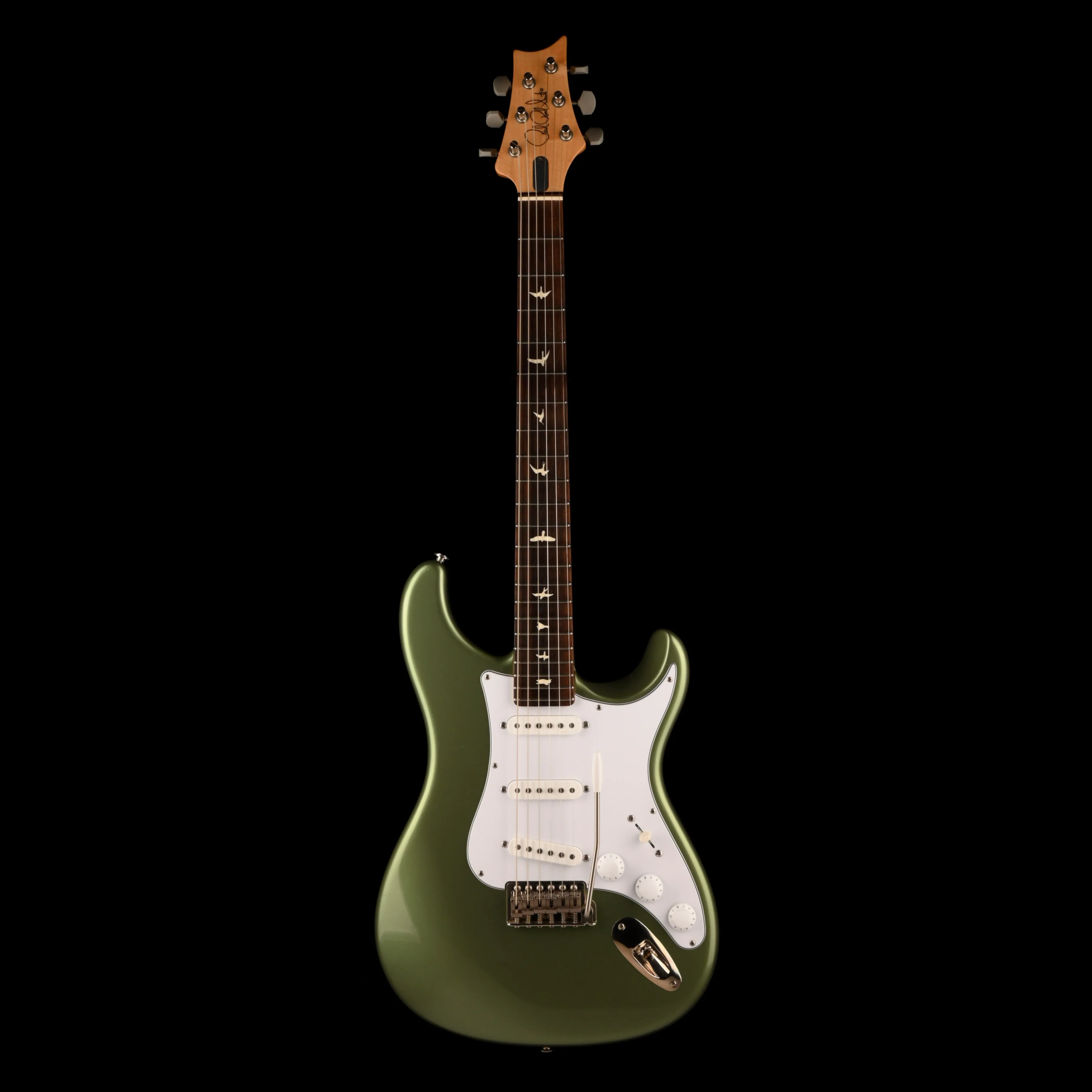 Pre Owned PRS Silver Sky Green Orion Electric Guitar With Case - Image 2