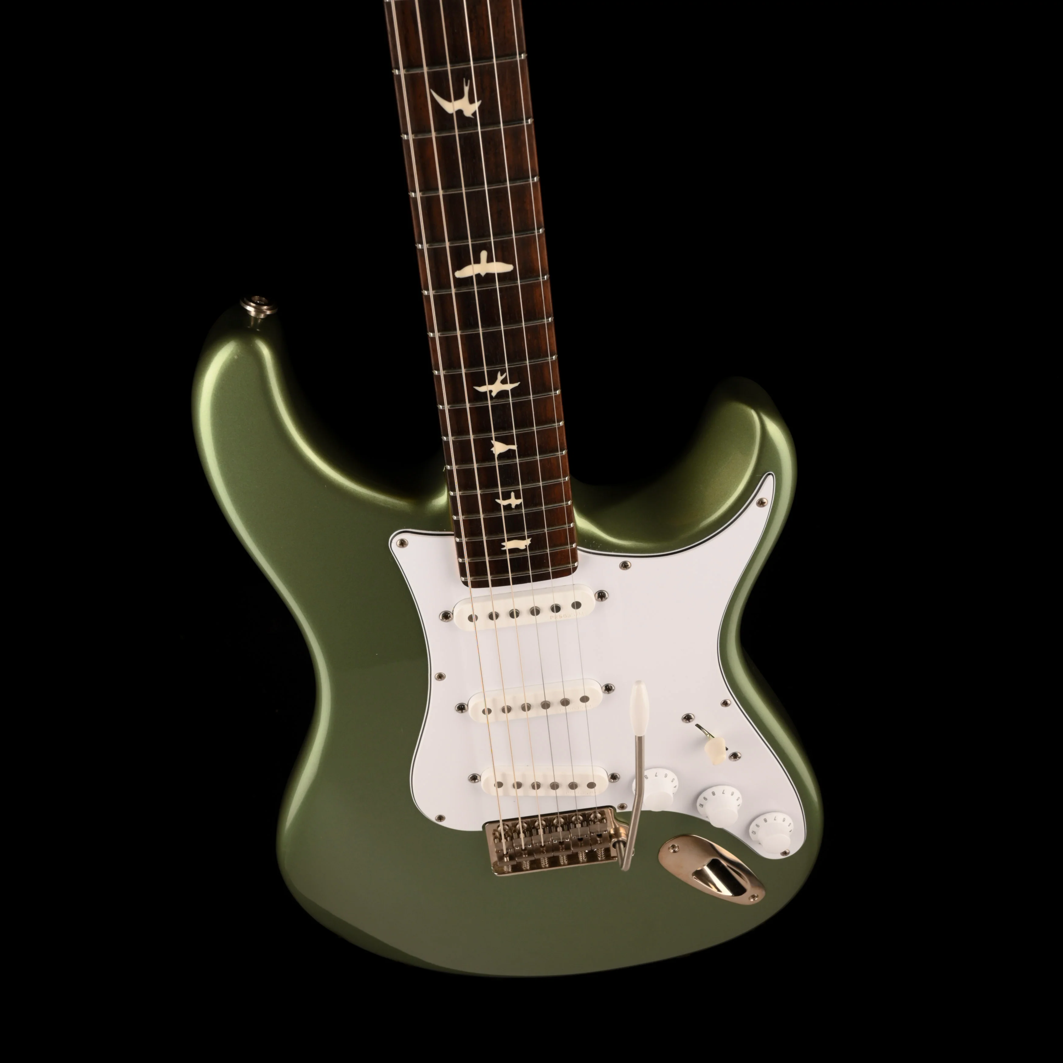 Pre Owned PRS Silver Sky Green Orion Electric Guitar With Case - Image 3