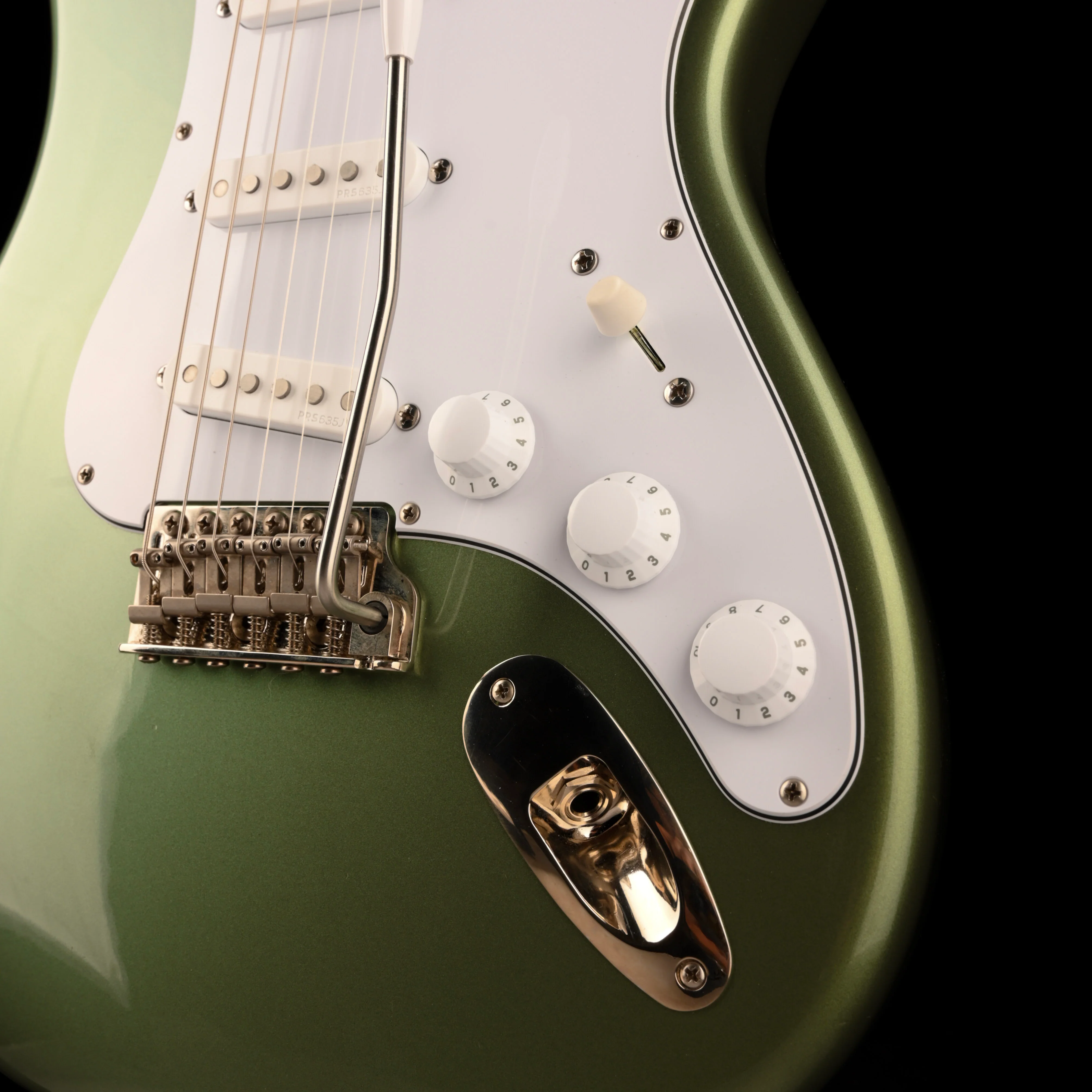 Pre Owned PRS Silver Sky Green Orion Electric Guitar With Case - Image 5