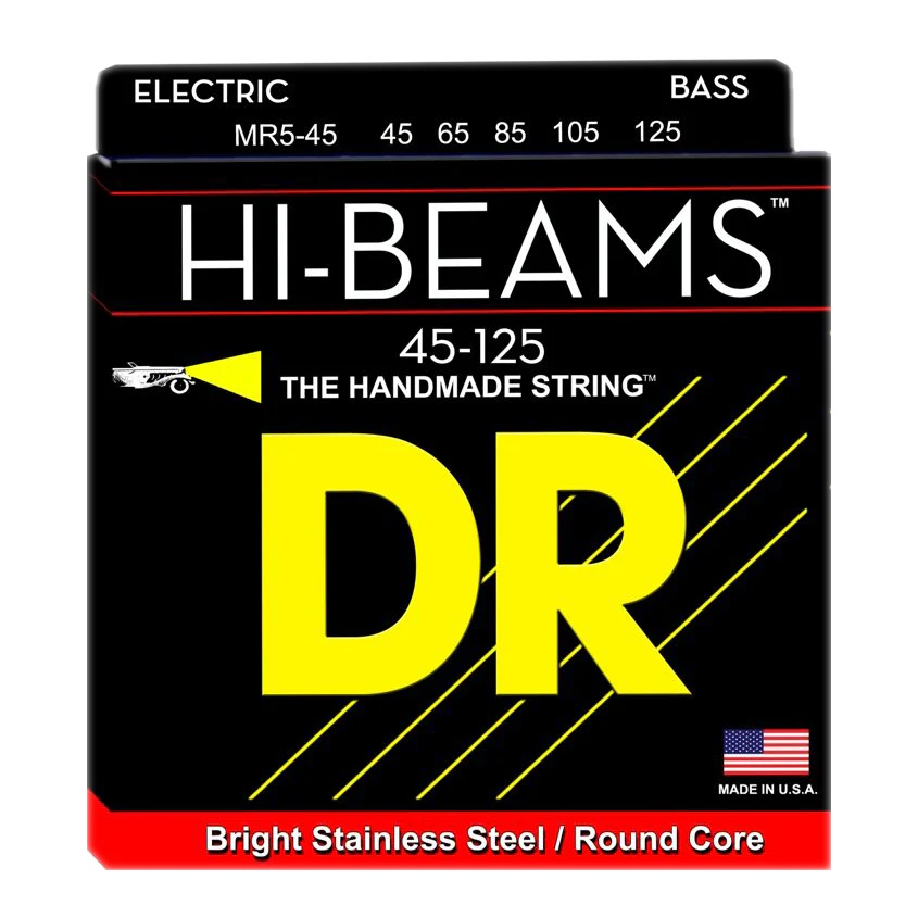 DR MR5-45 Hi Beam Medium Gauge 5-string Bass Strings
