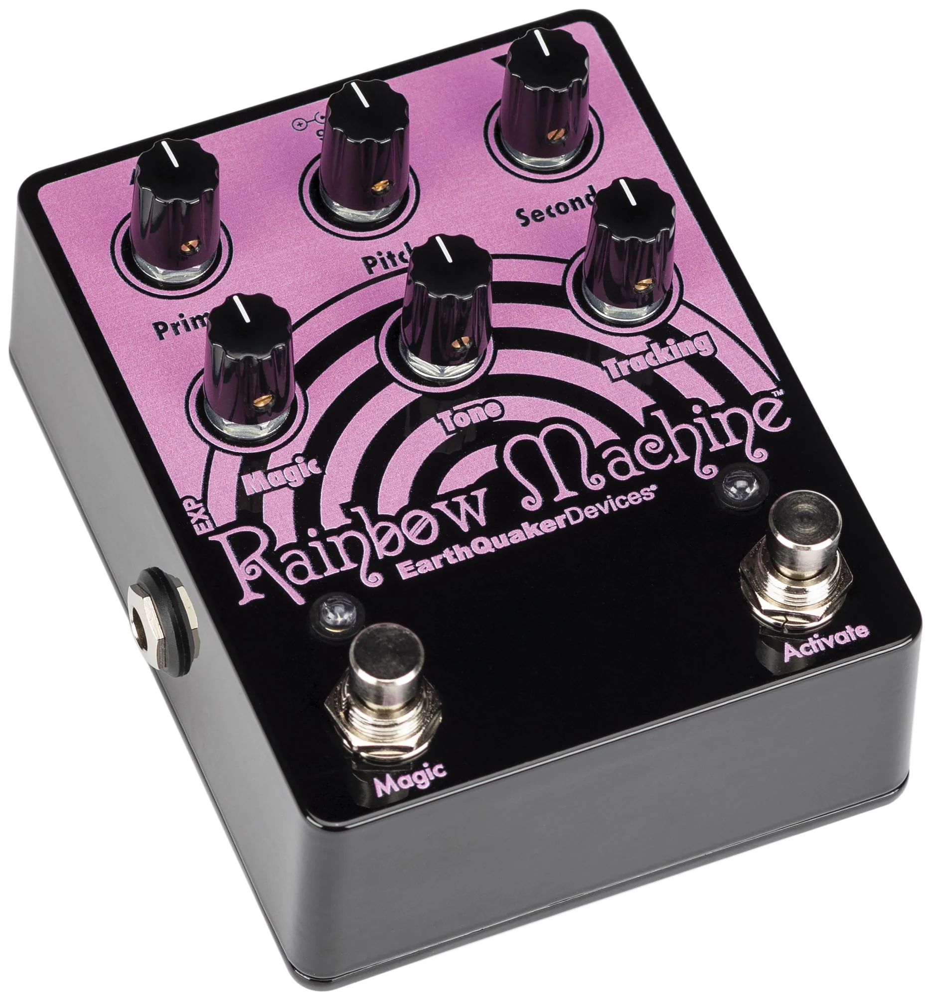 EarthQuaker Devices Limited Edition Pink on Black Rainbow Machine Polyphonic Pitch-Shifter Pedal - Image 2